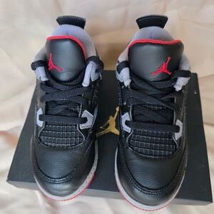 Jordan Kids' Black, Red & Gray High-Top Sneakers